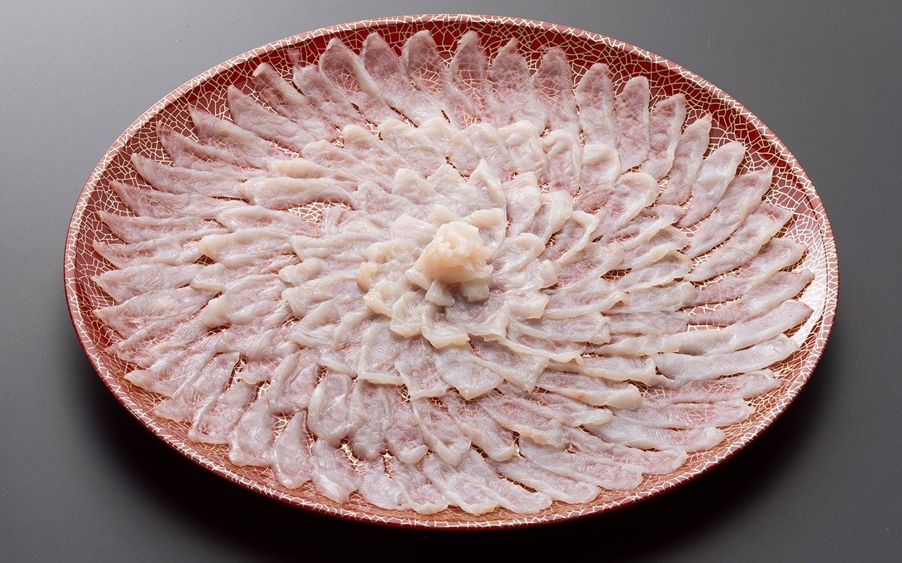 とらふく菊盛刺40㎝・鍋セット（40cm皿付：5〜6人前）