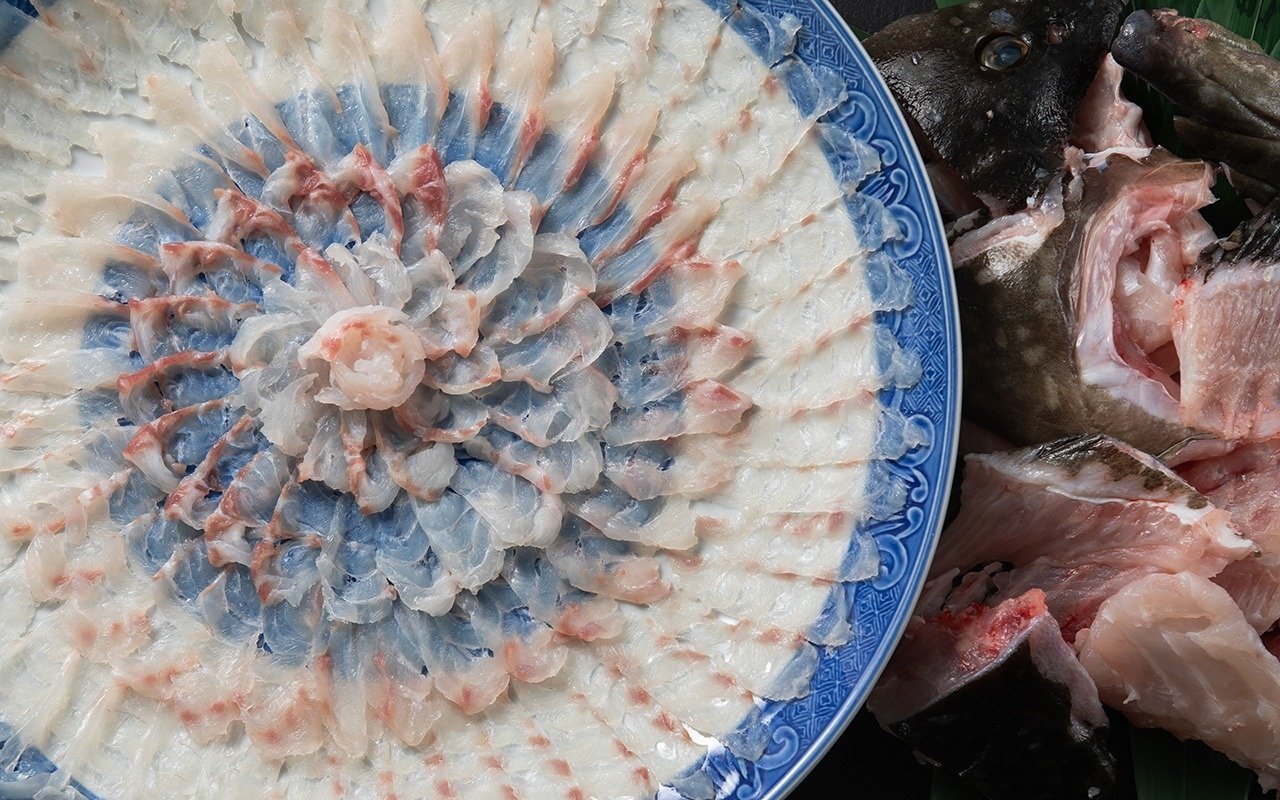 クエ菊盛刺40㎝・鍋セット（40cm皿付：5〜6人前）イメージ1