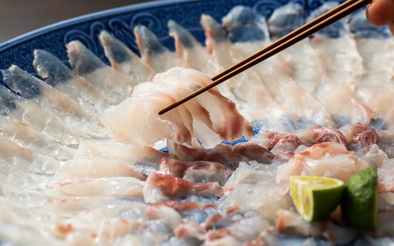 クエ菊盛刺40㎝・鍋セット（40cm皿付：5〜6人前）イメージ2