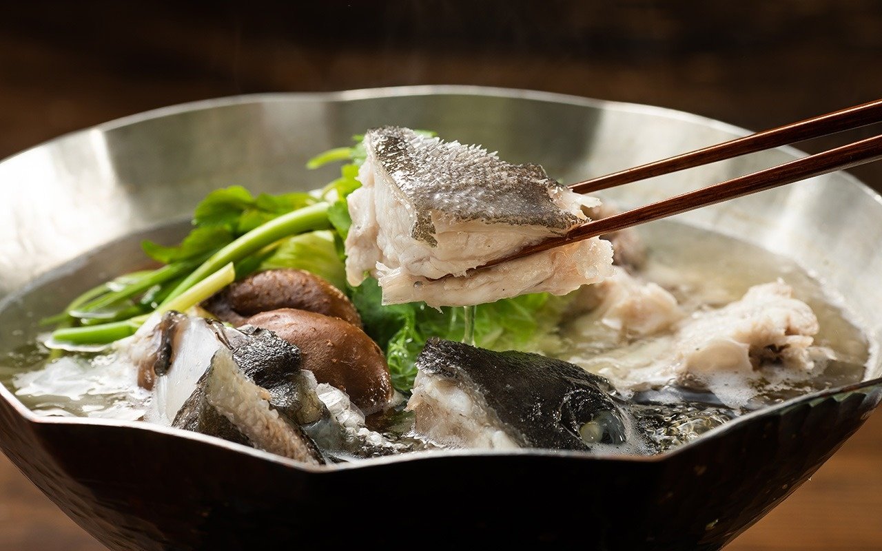 クエ菊盛刺40㎝・鍋セット（40cm皿付：5〜6人前）イメージ6